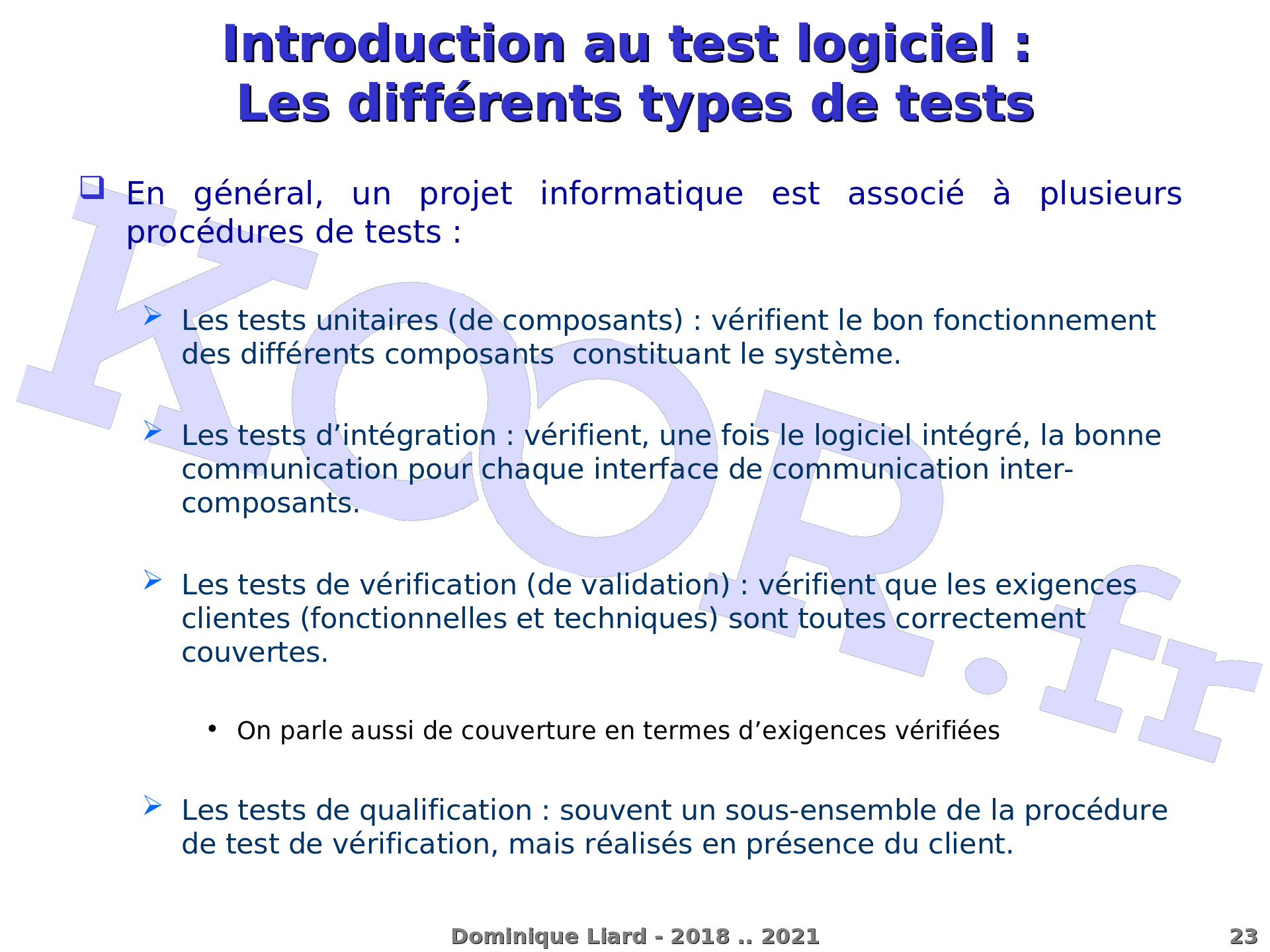 Tester Une Application Net Introduction Au Test Logiciel Les