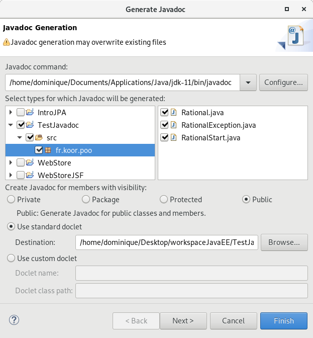 Intgration de Javadoc dans l'IDE Eclipse