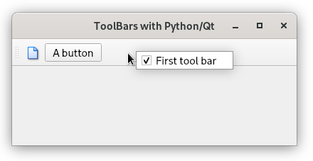 Votre premire barre d'outils avec Python/Qt.