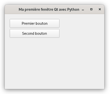 Votre premire fentre Qt avec Python