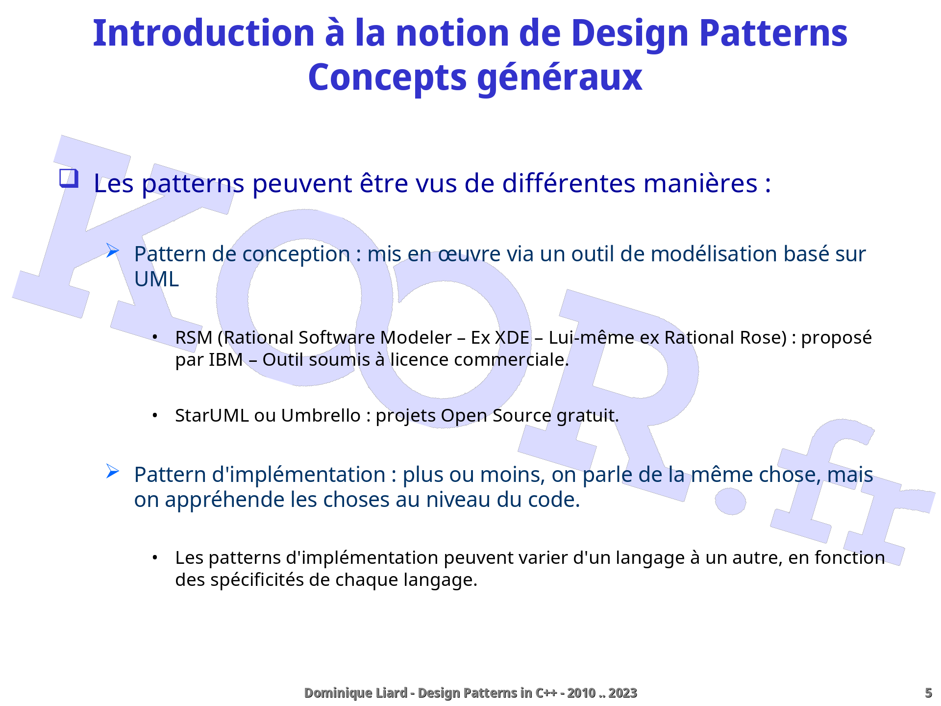 Design Patterns avec C++ - Introduction à la notion de Design Patterns ...