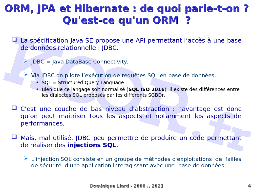 Gérer la persistance des données avec JPA/Hibernate - ORM, JPA et ...