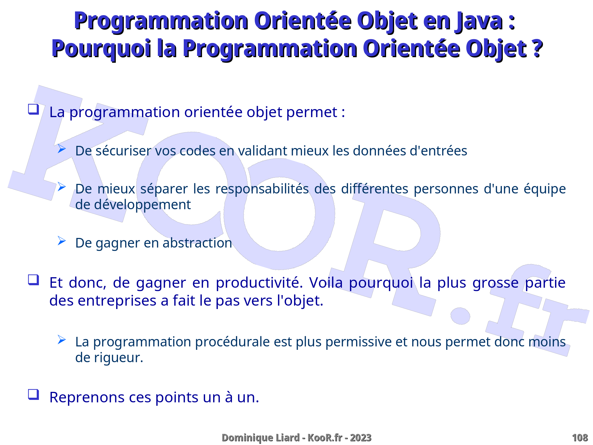 Initiation ? la programmation orientée-objet avec le langage Java