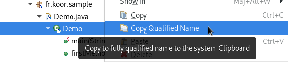Assistant Copy qualifed name