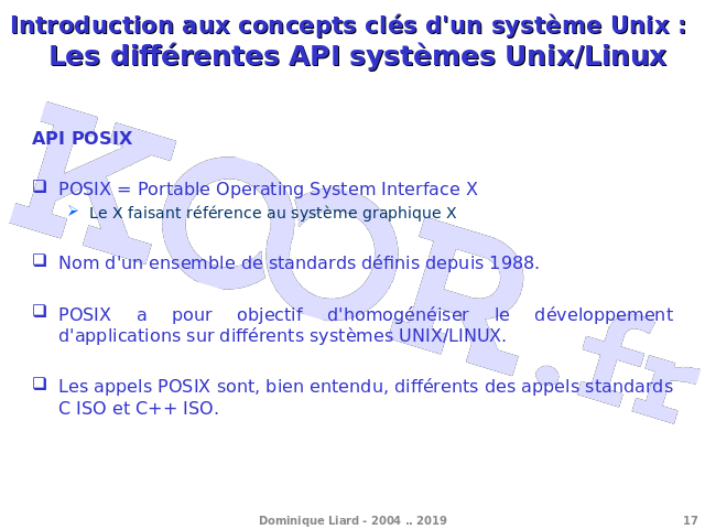 Programmation Système Unix/Linux - Introduction Aux Concepts Clés D'un ...