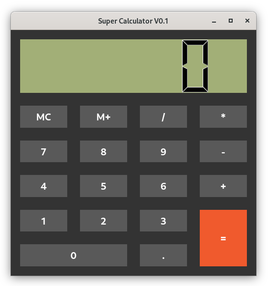 Exemple de la calculatrice.